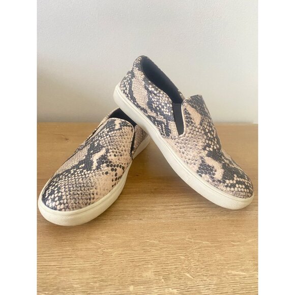 A New Day Women’s Slip-On Snake Print Sneakers Size 6.5 - Picture 1 of 7